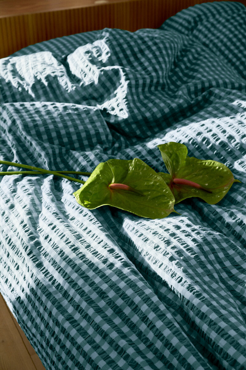 Bæk&Bølge Sengetøj - grøn/lys blå